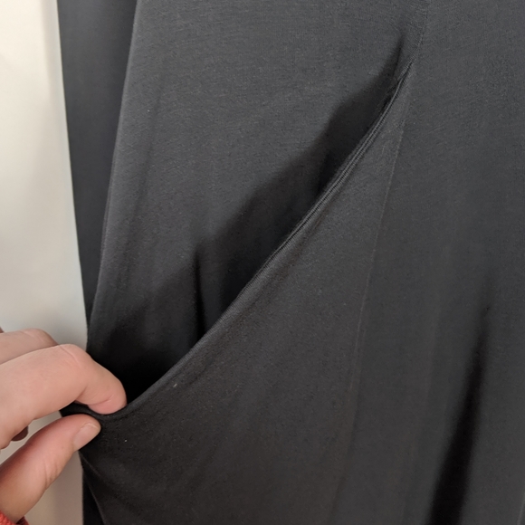 Betabrand Sweatshirt Travel Dress Black Pockets XS - Picture 6 of 9
